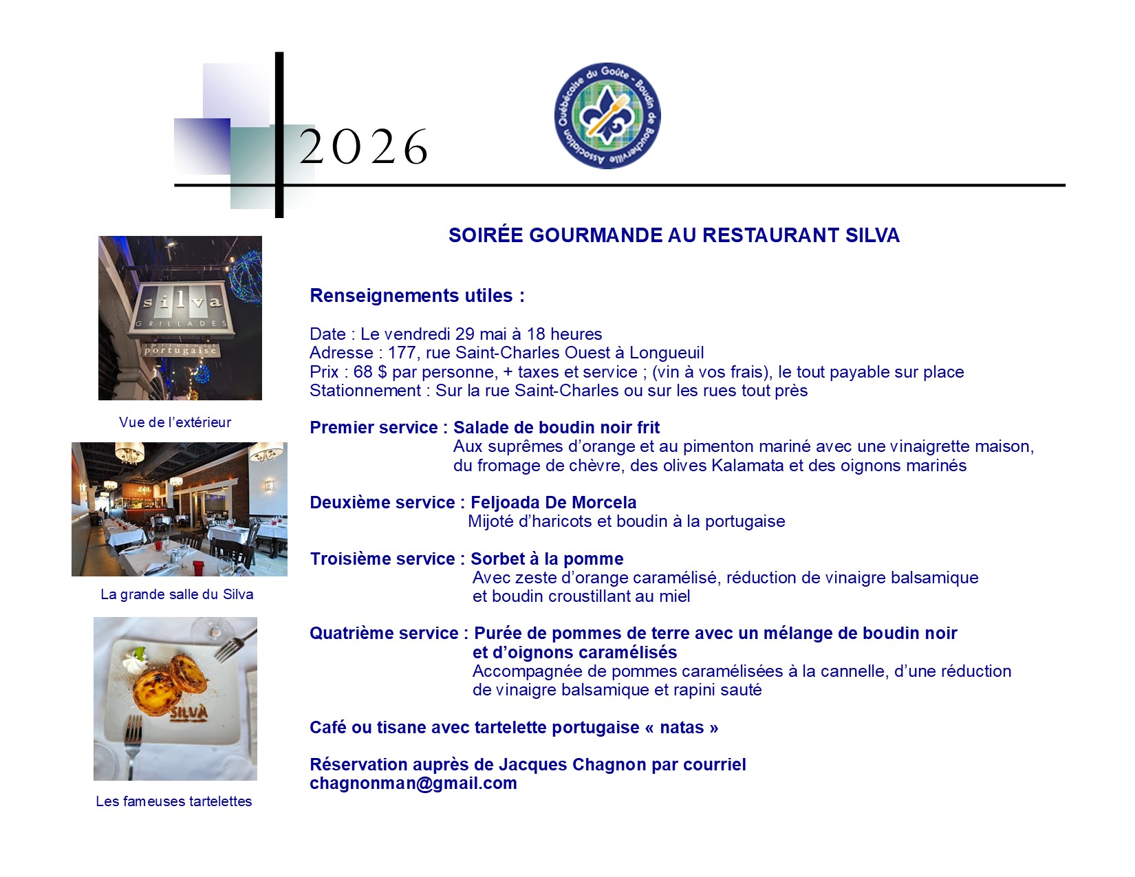 Invitation - soirée gourmande